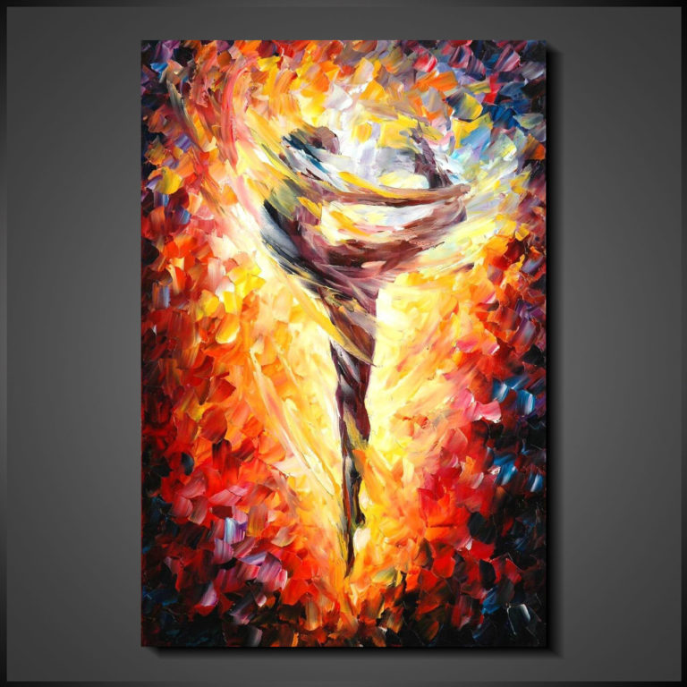 moderne-maleri-i-farver-ballerina